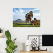 Wilde paarden poster (Thuiskantoor)