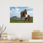Wilde paarden poster (Keuken)