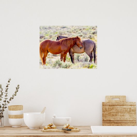 Wilde paarden poster (Keuken)
