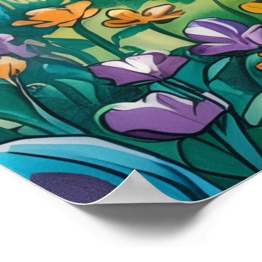 Wilde paarden poster (Hoek)