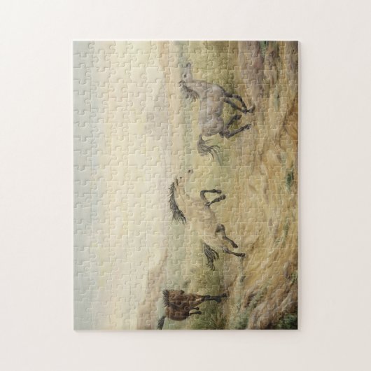 Wilde paarden Puzzle Legpuzzel (Verticaal)