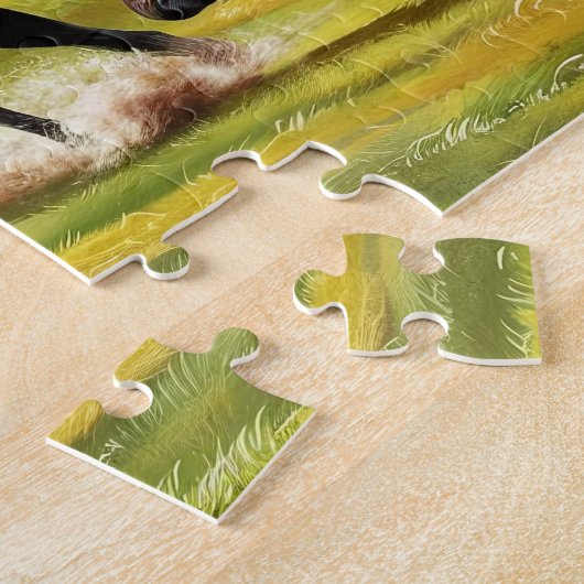 Wilde paarden Puzzle Legpuzzel (Zijkant)