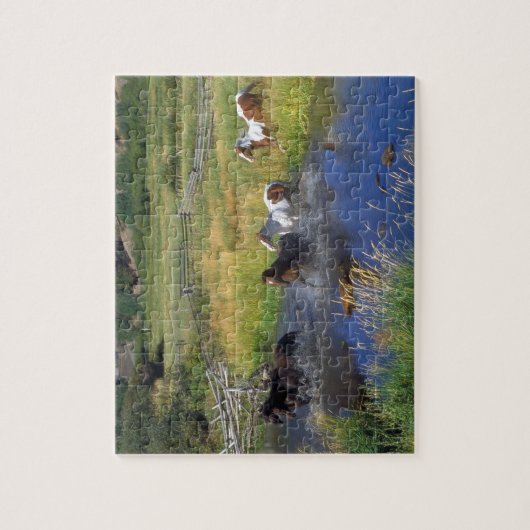 Wilde paarden Puzzle Legpuzzel (Verticaal)