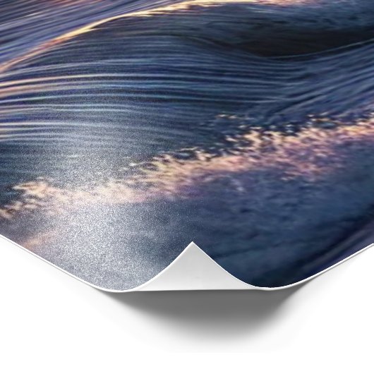 Wilde paarden racen tegen de zonsondergang horizon foto afdruk (Hoek)