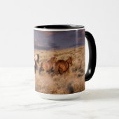 Wilde paarden rennen mok (Voorkant rechts)