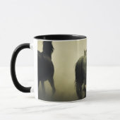 Wilde paarden rennen mok (Links)
