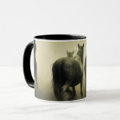 Wilde paarden rennen mok (Voorkant links)