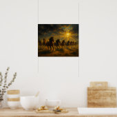 Wilde paarden rennen poster (Keuken)