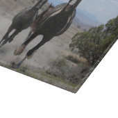 Wilde Paarden Rennen Scene Snijplank (Hoek)