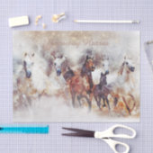 Wilde paarden "Runaway Horses" Tissuepapier (Craft)