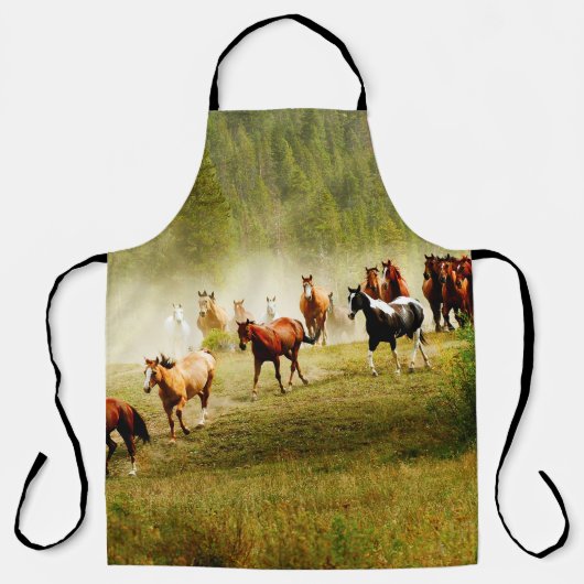 Wilde paarden schort (Voorkant)
