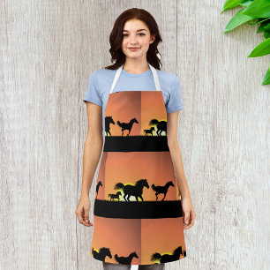 Wilde paarden schort