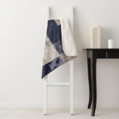Wilde paarden Sherpa Blanket - Navy/Beige Deken (In situ)