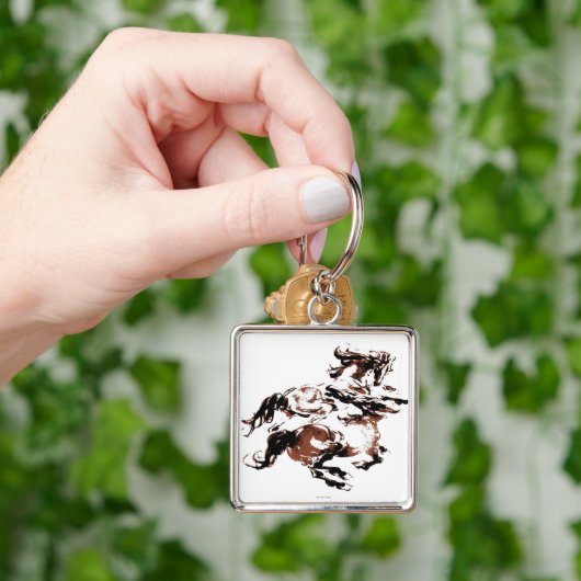 Wilde paarden Sleutelhanger (Hand)