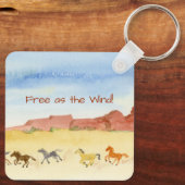 Wilde paarden sleutelhanger (Achterkant)