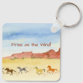 Wilde paarden sleutelhanger (Achterkant)