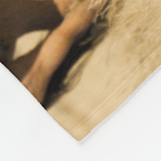 Wilde paarden, Steens-bergen Fleece Deken (Hoek)