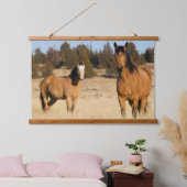 Wilde paarden, Steens Mountains Hangend Wandkleed (Slaapkamer)