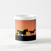 Wilde Paarden Sunset Silhouet Koffiemok (Center)