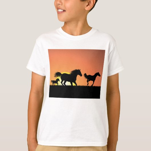 Wilde paarden t-shirt (Voorkant)