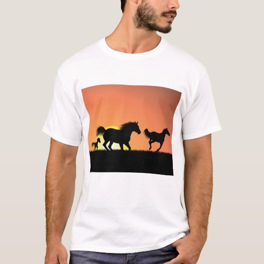 Wilde paarden t-shirt (Voorkant)