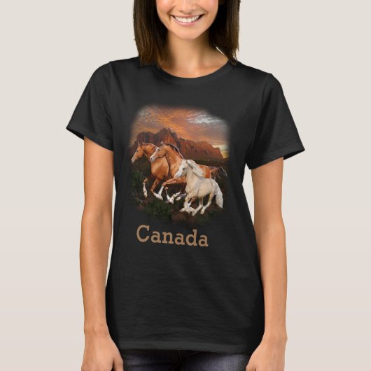 Wilde paarden t-shirt (Voorkant)