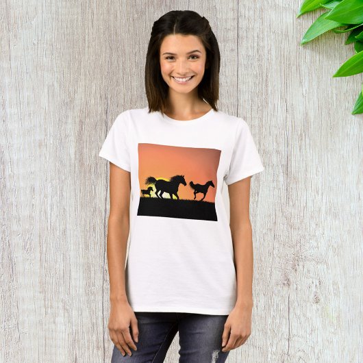 Wilde paarden t-shirt