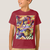 Wilde paarden t-shirt (Voorkant)