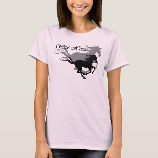 Wilde paarden t-shirt (Voorkant)