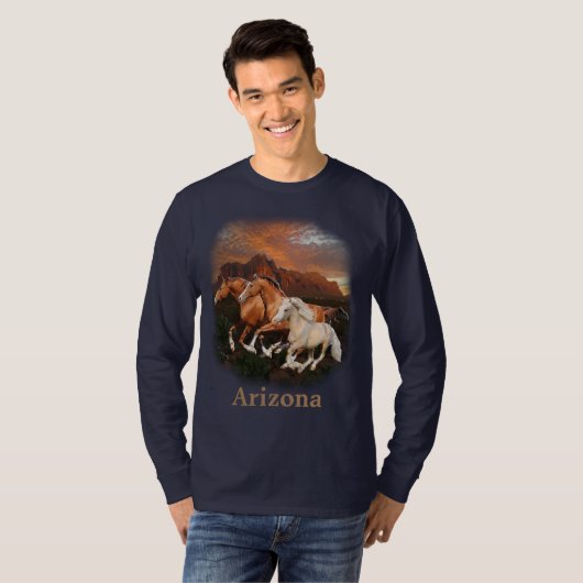 Wilde paarden t-shirt (Voorkant volledig)