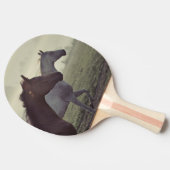 Wilde paarden tafeltennisbatje (Zijkant)
