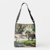 Wilde paarden tas over de schouder (Achterkant)