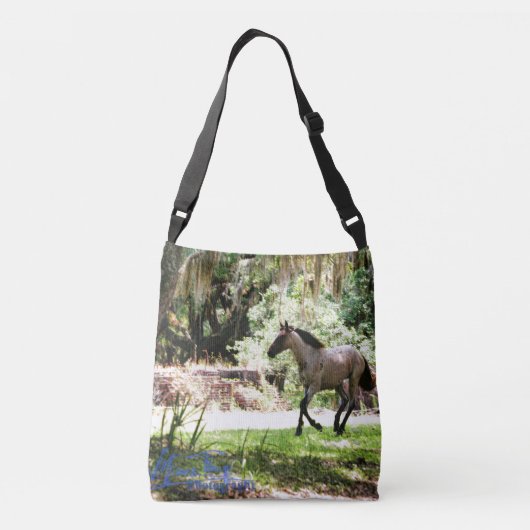 Wilde paarden tas over de schouder (Achterkant)