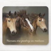 Wilde paarden Three Mousepad Muismat (Voorkant)