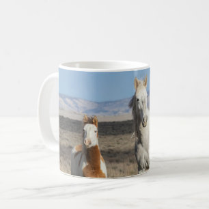 Wilde paarden thuis in het Sandwash-bekken Koffiemok