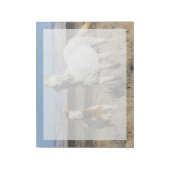 Wilde paarden thuis in het Sandwash-bekken Notitieblok (Linkerzijde)