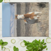 Wilde paarden thuis in het Sandwash-bekken Theedoek (Gevouwen)