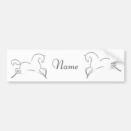 Wilde paarden Thunder_Cove Bumpersticker (Voorkant)