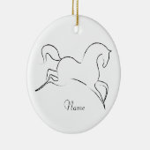 Wilde paarden Thunder_Cove Keramisch Ornament (Rechts)