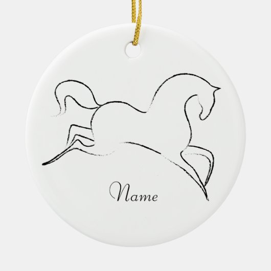 Wilde paarden Thunder_Cove Keramisch Ornament (Voorkant)