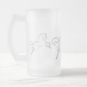 Wilde paarden Thunder_Cove Matglas Bierpul (Links)