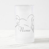 Wilde paarden Thunder_Cove Matglas Bierpul (Center)