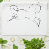 Wilde paarden Thunder_Cove Notitieboek Theedoek (Gevouwen)