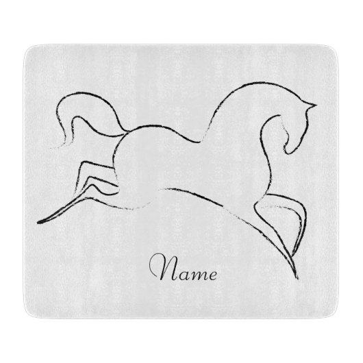 Wilde paarden Thunder_Cove Snijplank (Voorkant)
