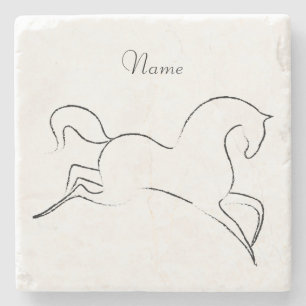 Wilde paarden Thunder_Cove Stenen Onderzetter