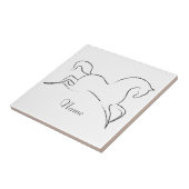 Wilde paarden Thunder_Cove Tegeltje (Zijkant)