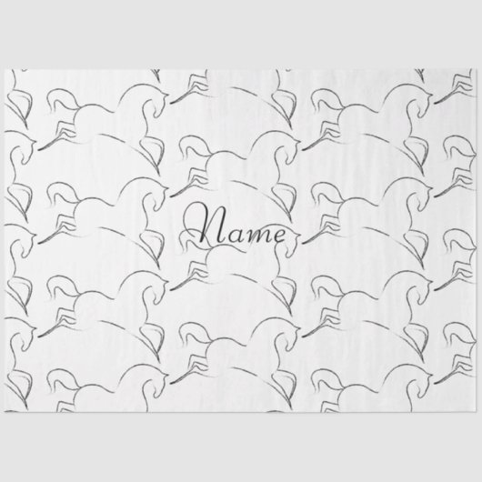 Wilde paarden Thunder_Cove Tissuepapier (Voorkant)