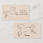 Wilde paarden Thunder_Cove Visitekaartje (Voorkant / Achterkant)