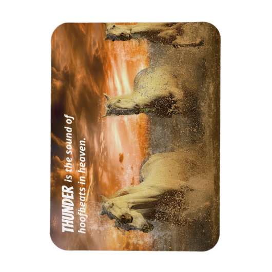 Wilde paarden, Thunder is Hoofbeats in Heaven Magn Magneet (Verticaal)