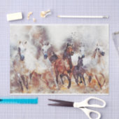 Wilde paarden tissuepapier (Craft)